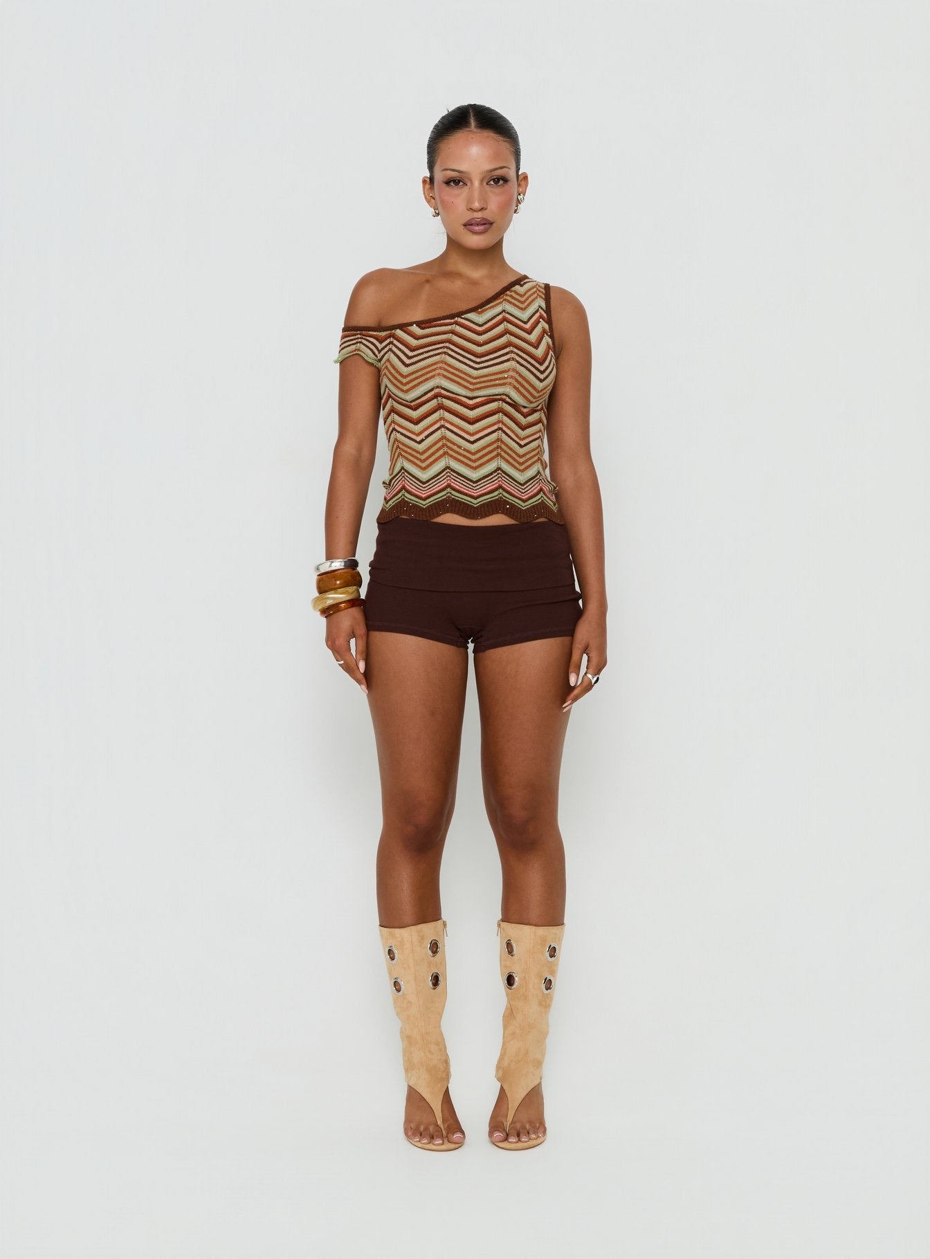Aisling Off Shoulder Top Multi