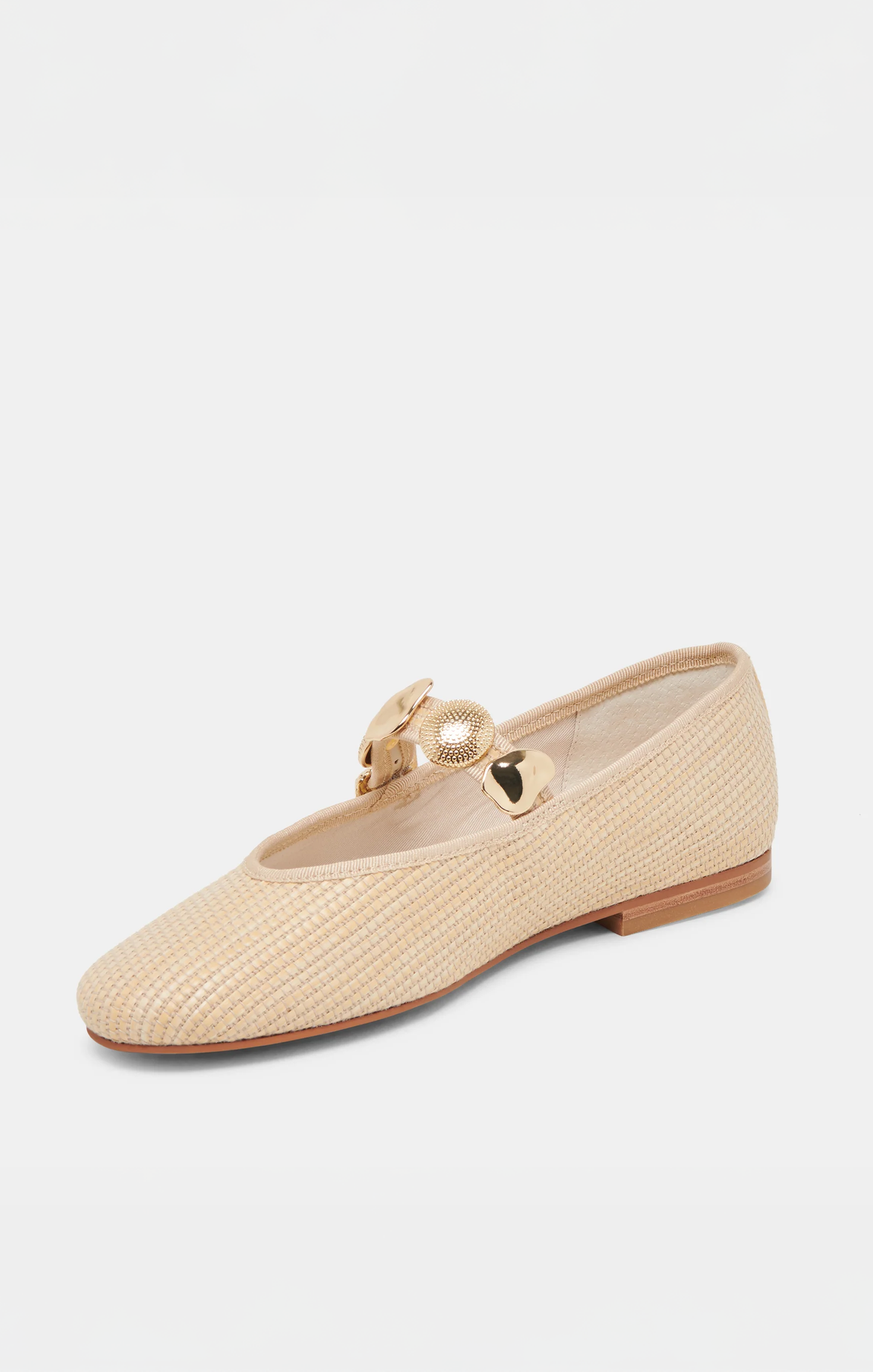 Dolce Vita Relan Ballet Flat ~ Light Natural Raffia