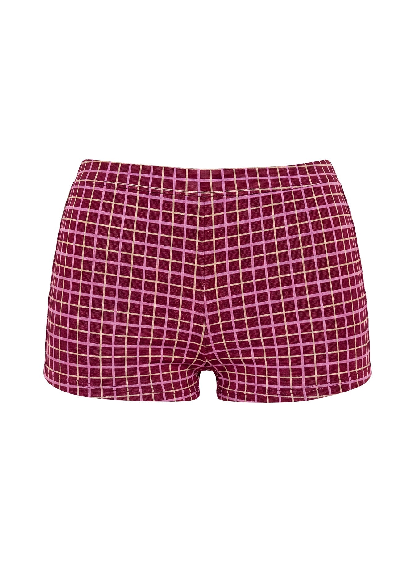 Aderis Micro Shorts Red Check