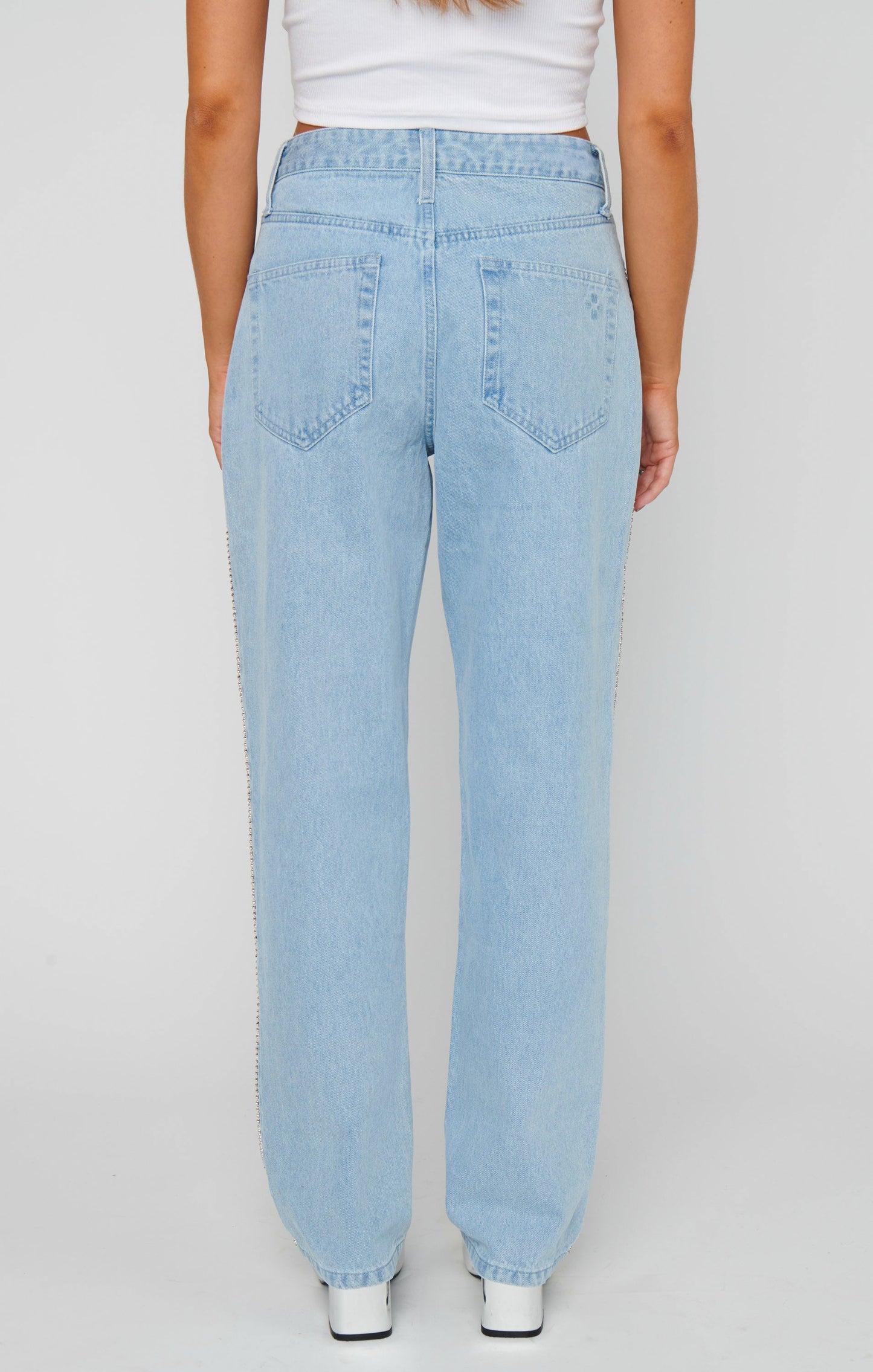 Icon Jeans ~ Indigo with Rhinestone Trim