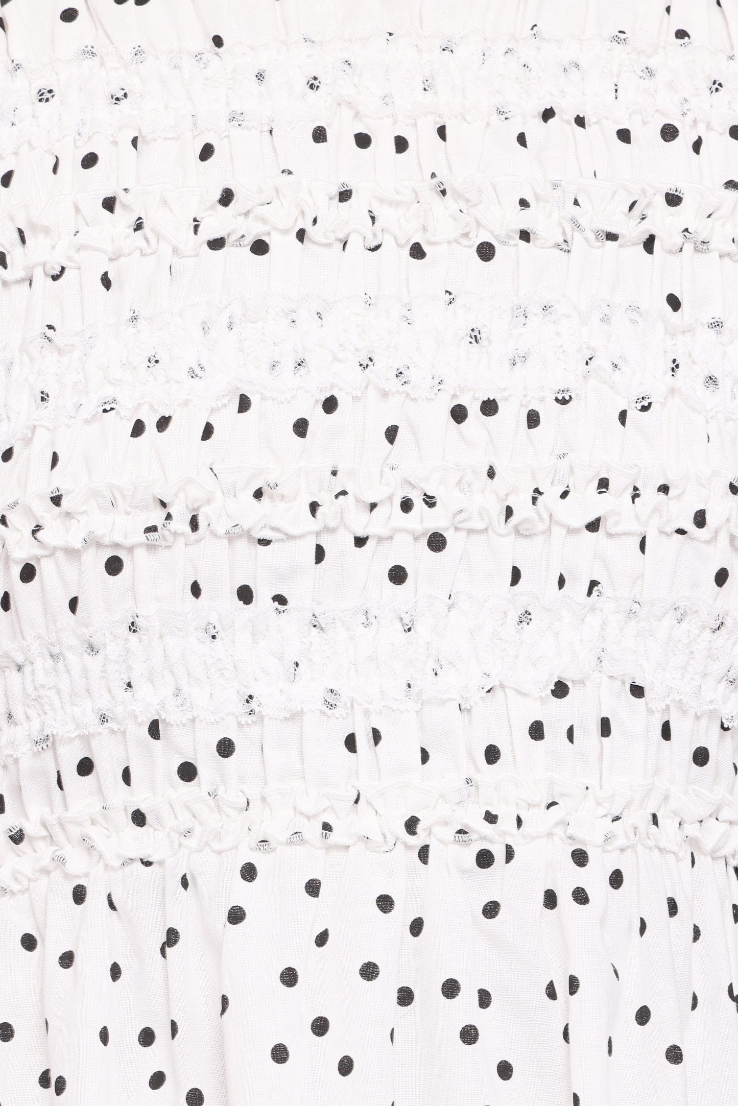 Jaclyn Mini Dress - White Polka Dot