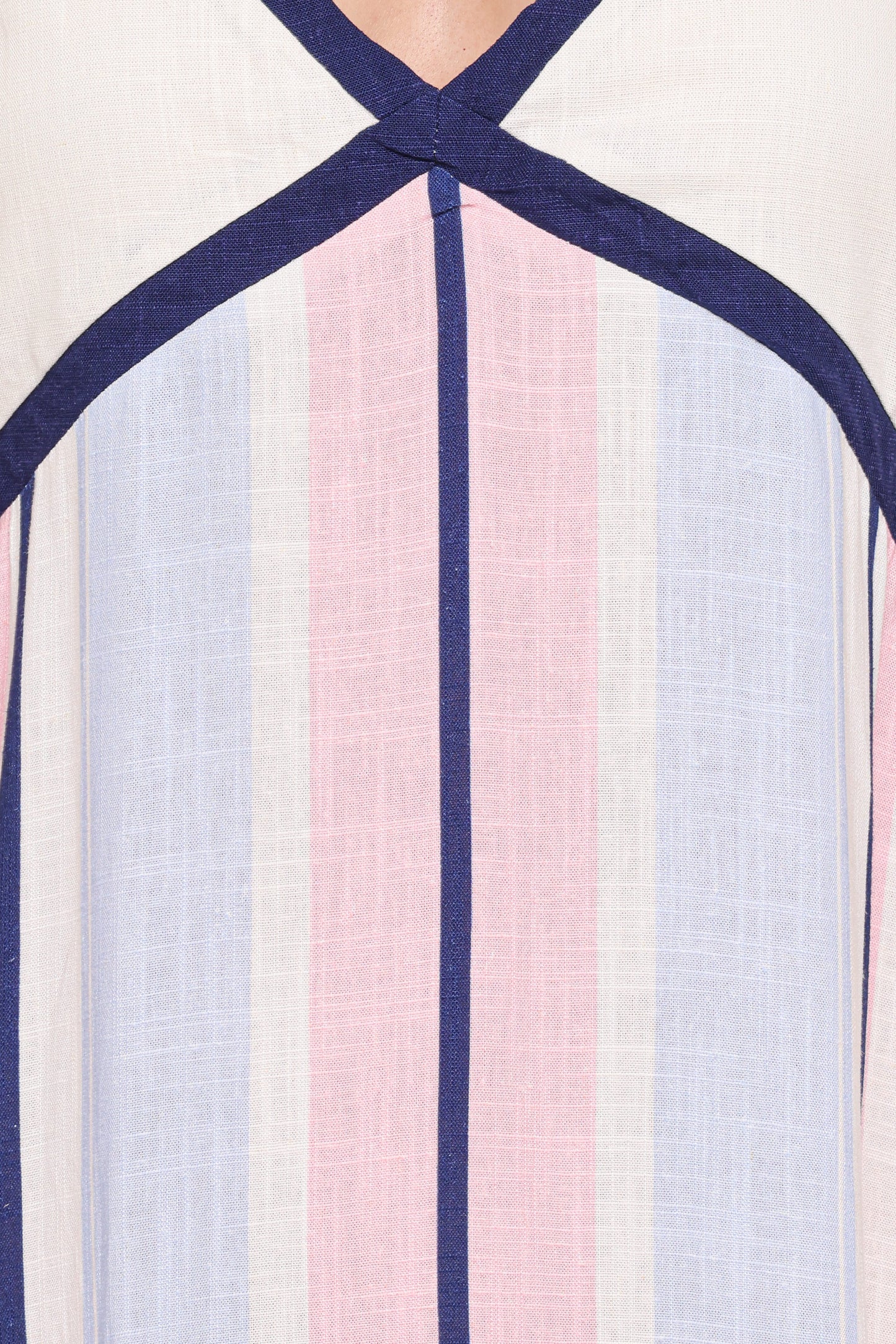 Mackay Maxi Dress - Blue/Pink Stripe