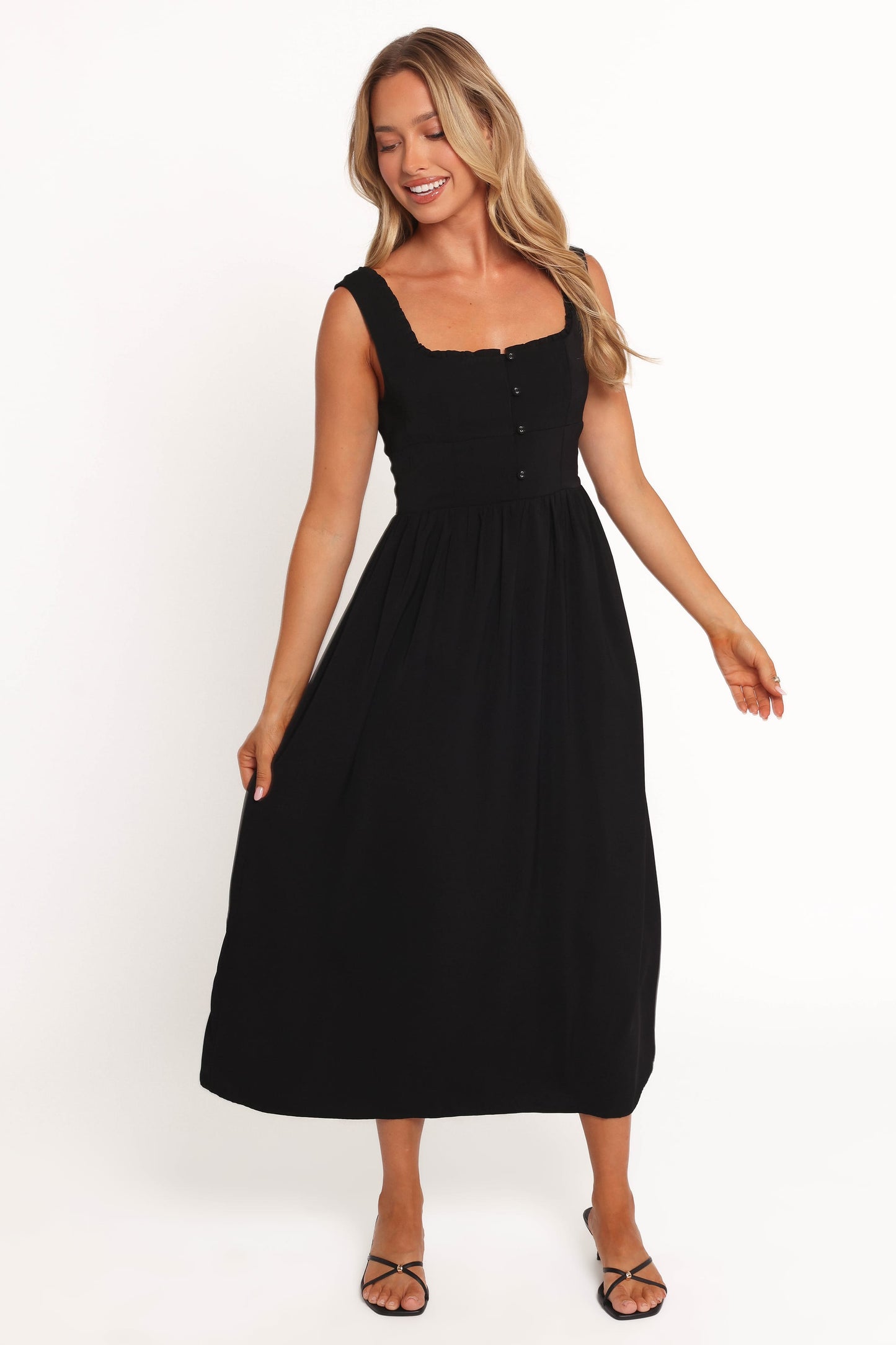 Melrose Midi Dress - Black