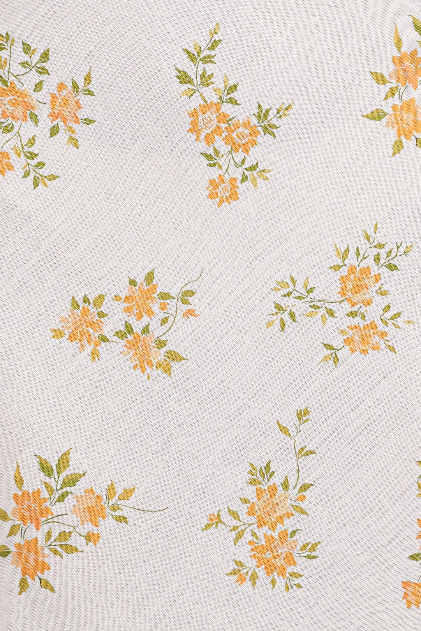 Zinnia Midi Dress - Yellow Floral