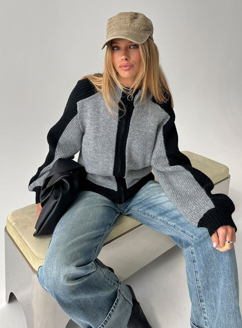 Asrar Jumper Grey / Black