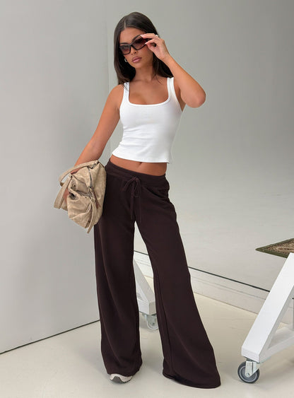 Baseline Square Neck Rib Tank Top White