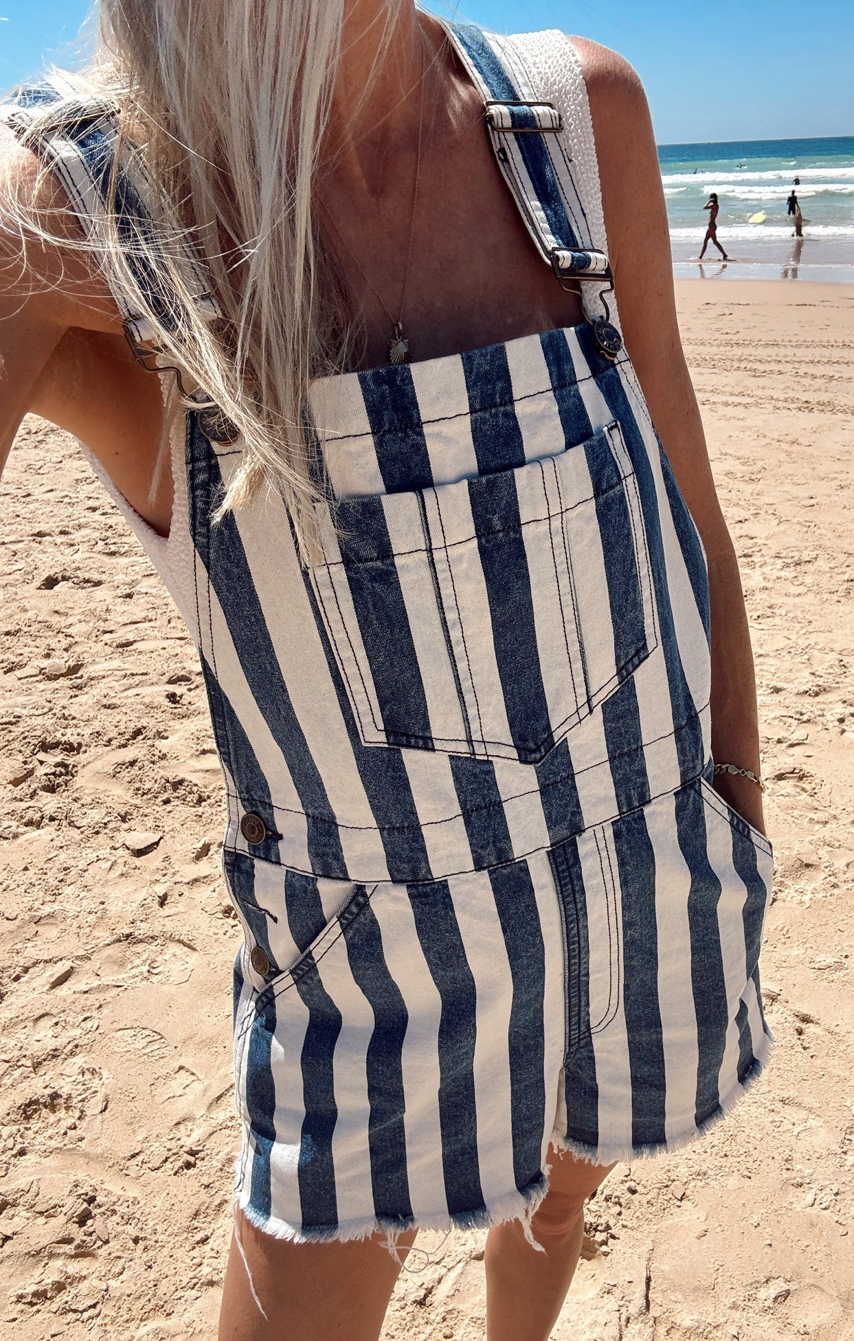 Georgia Overalls ~ Sonoma Stripe