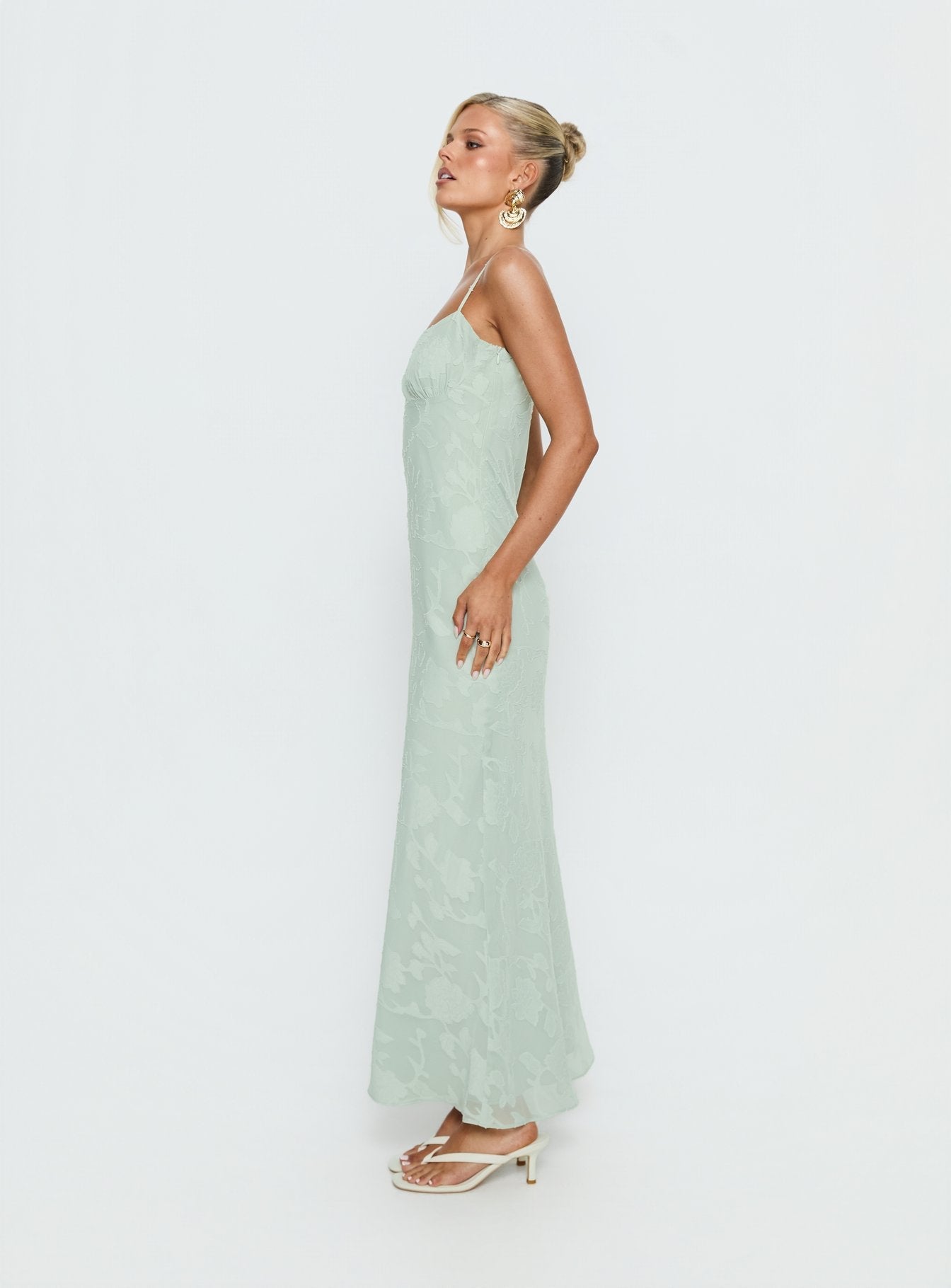 Avienna Maxi Dress Sage Burnout