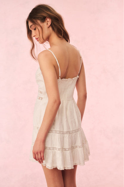 Solbina Cotton Rose & Bow Mini Dress
