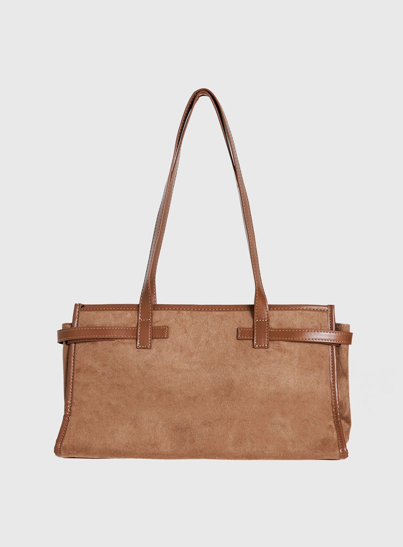 Beaming Bow Detail Shoulder Bag Tan