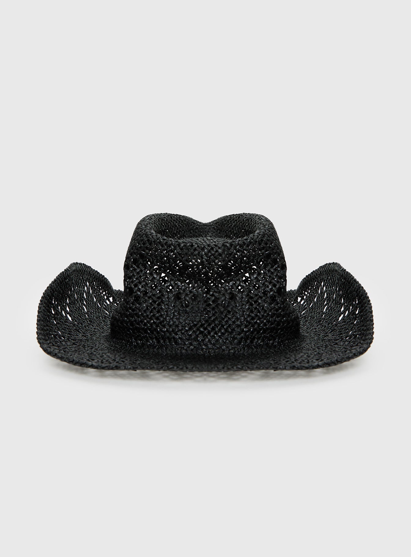 Avyanna Straw Cowboy Hat Black