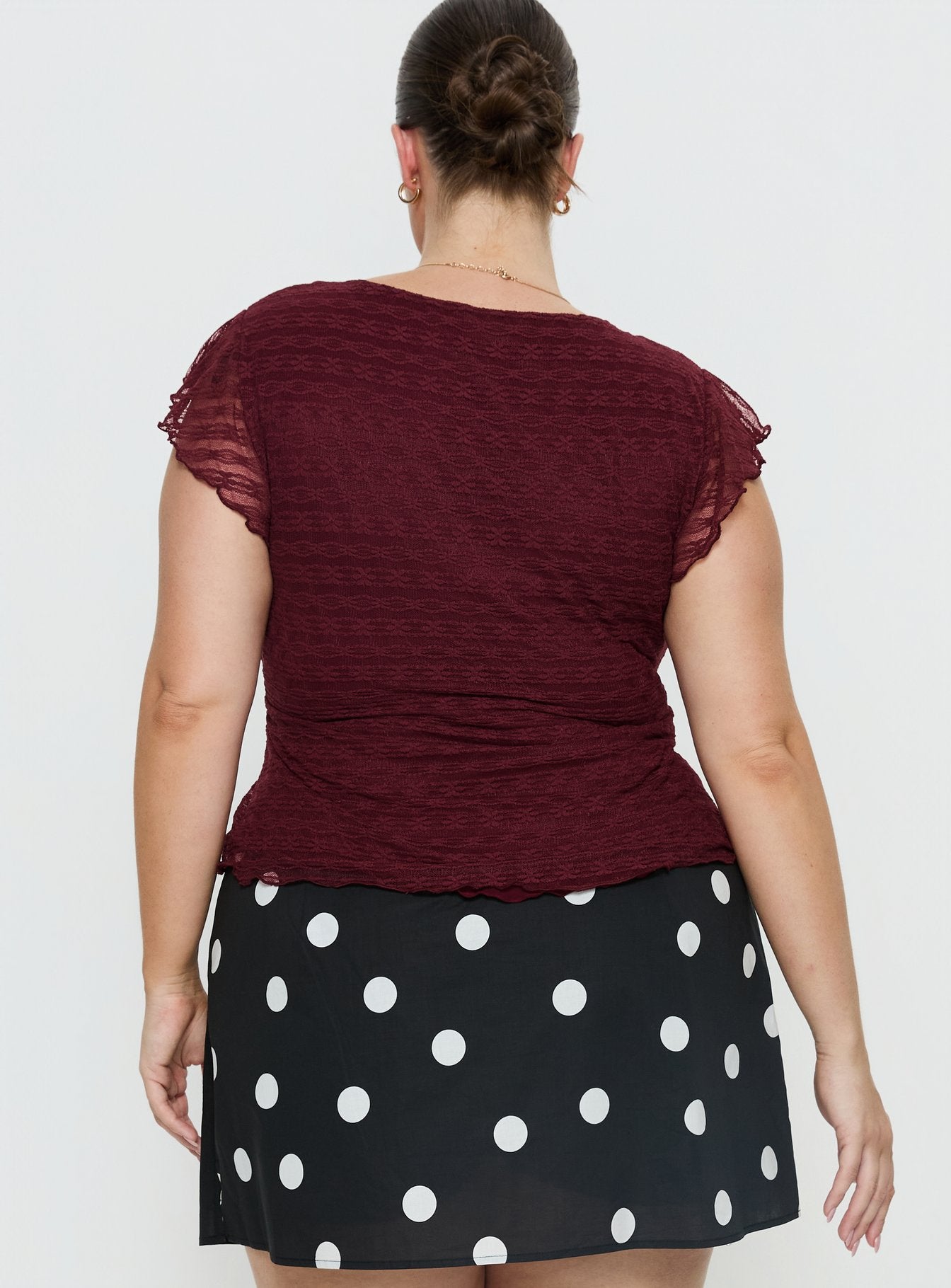 Auroraah Frill Top Cherry Curve