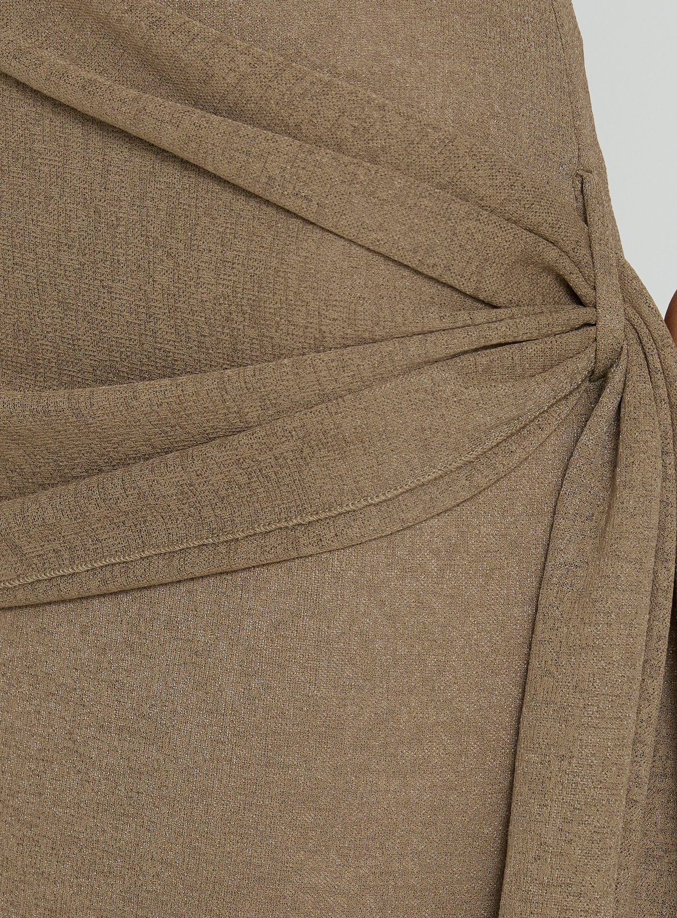 Analeah Strapless Maxi Dress Brown