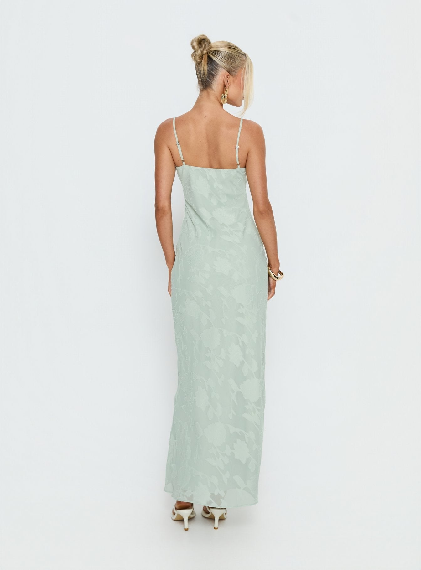 Avienna Maxi Dress Sage Burnout