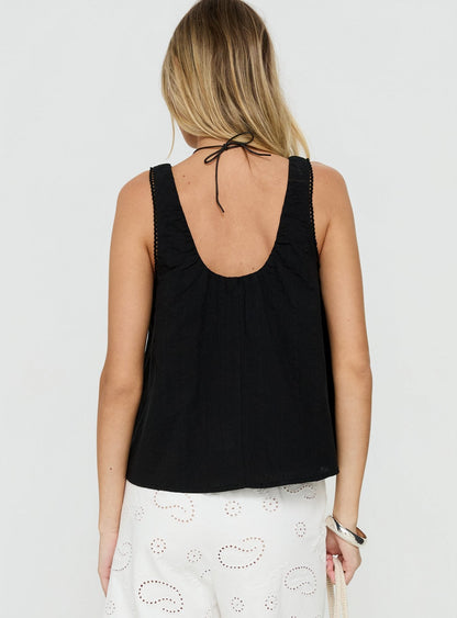 Antiquity Babydoll Top Black