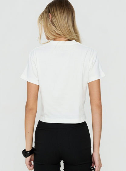 Betty Loves NY Graphic Baby Tee White