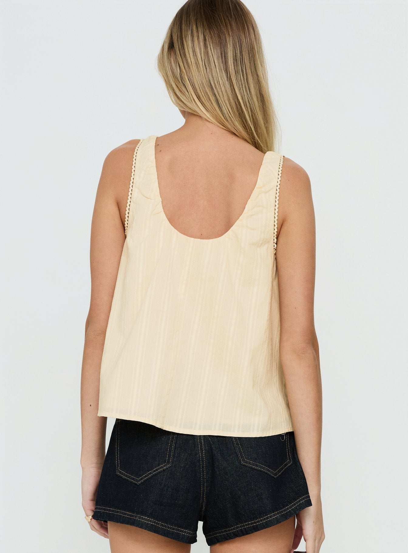 Antiquity Babydoll Top Butter Yellow