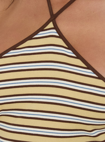 Aethoria Arrowneck Bodysuit Multi Stripe