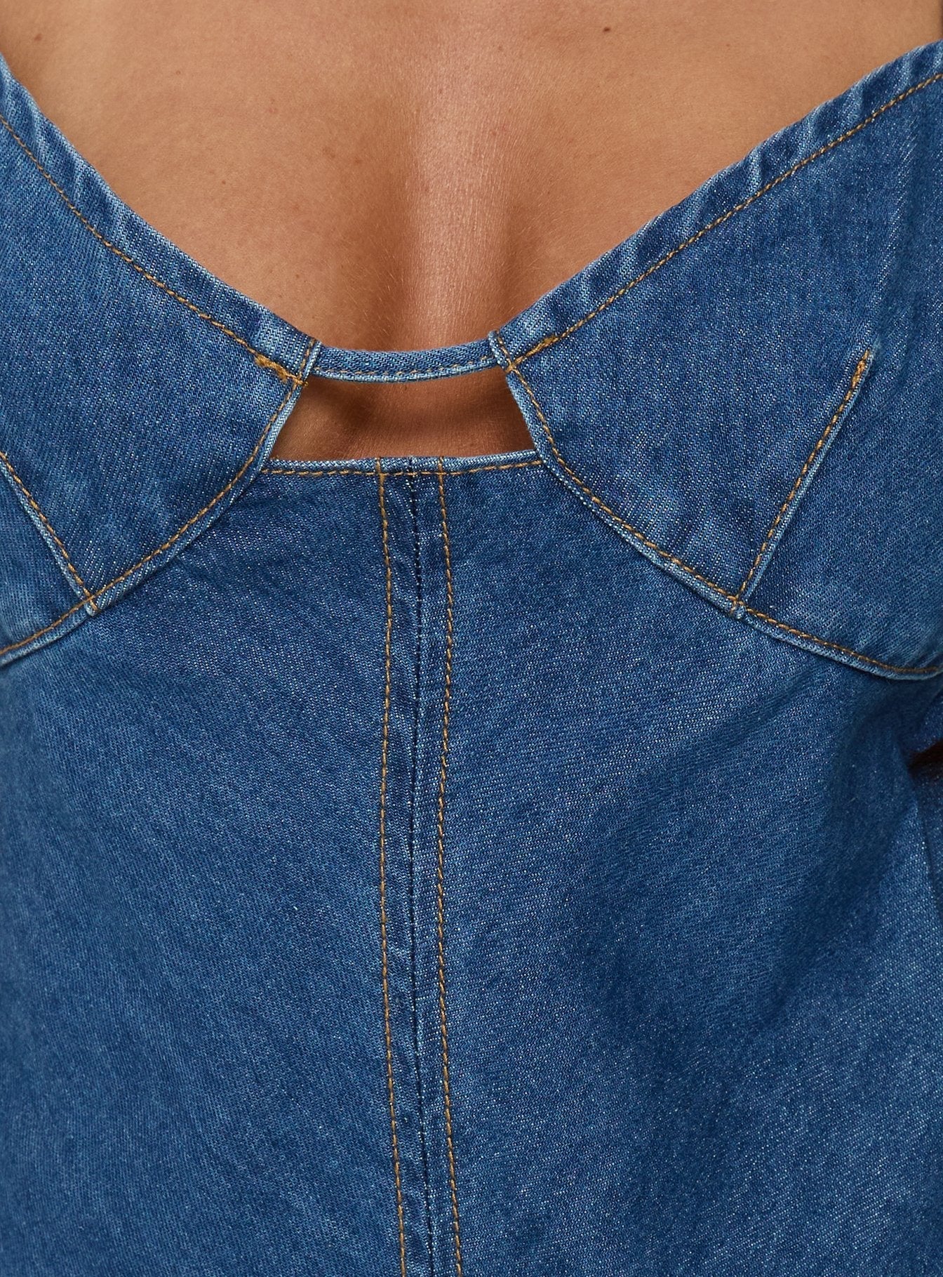 Arwen Denim Mini Dress Blue