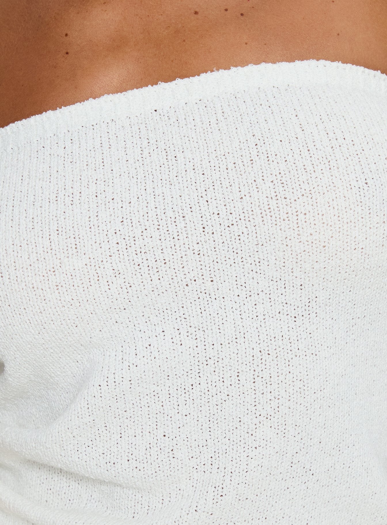 Aubrialla Strapless Top White