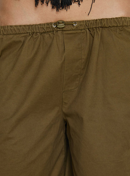 Allyza Baggy Cargo Shorts Olive