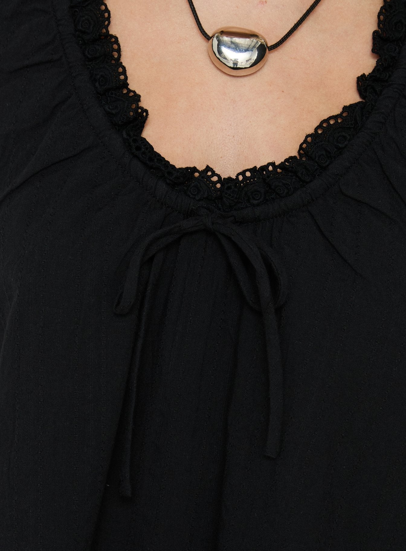 Antiquity Babydoll Top Black