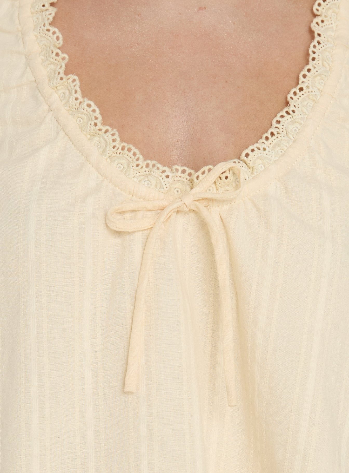 Antiquity Babydoll Top Butter Yellow