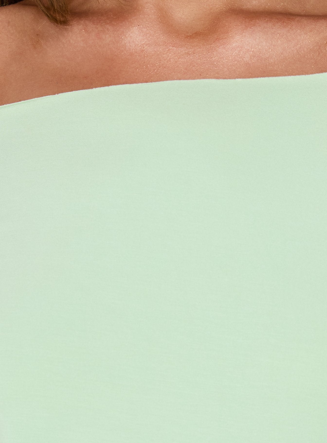 Ashlinn Off Shoulder Drapey Mini Dress Jelly Mint