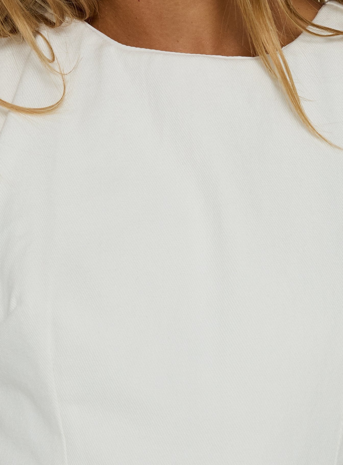 Ainsleigh Shift Denim Playsuit White