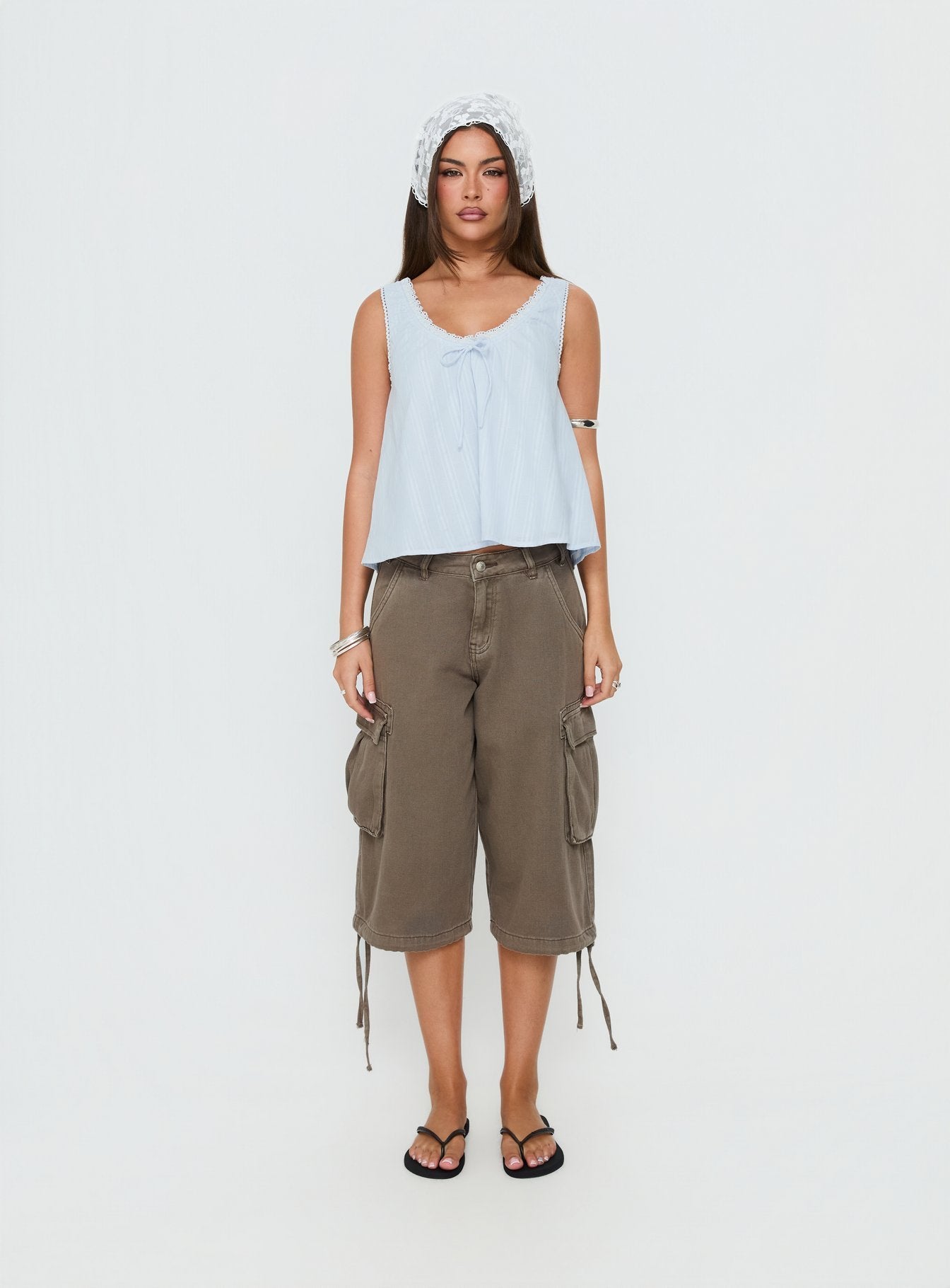 Antiquity Babydoll Top Blue