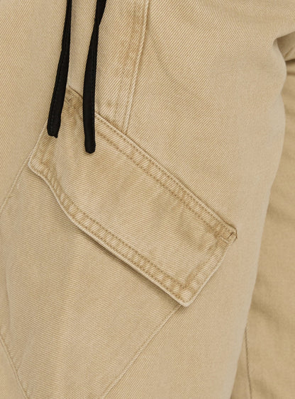 Apres Tie Waist Jorts Stone