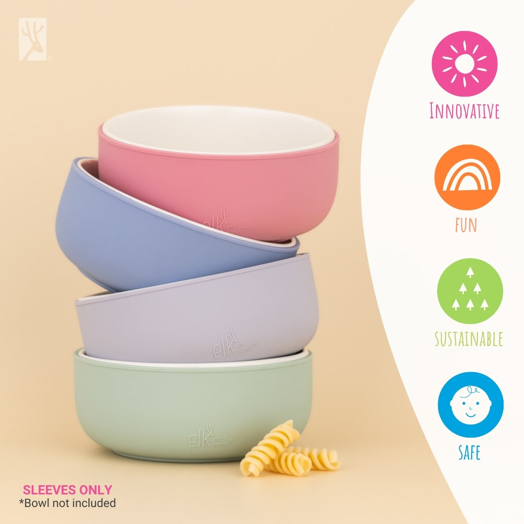 Porcelain Bowl Silicone Suction Sleeve