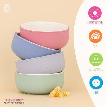 Porcelain Bowl Silicone Suction Sleeve