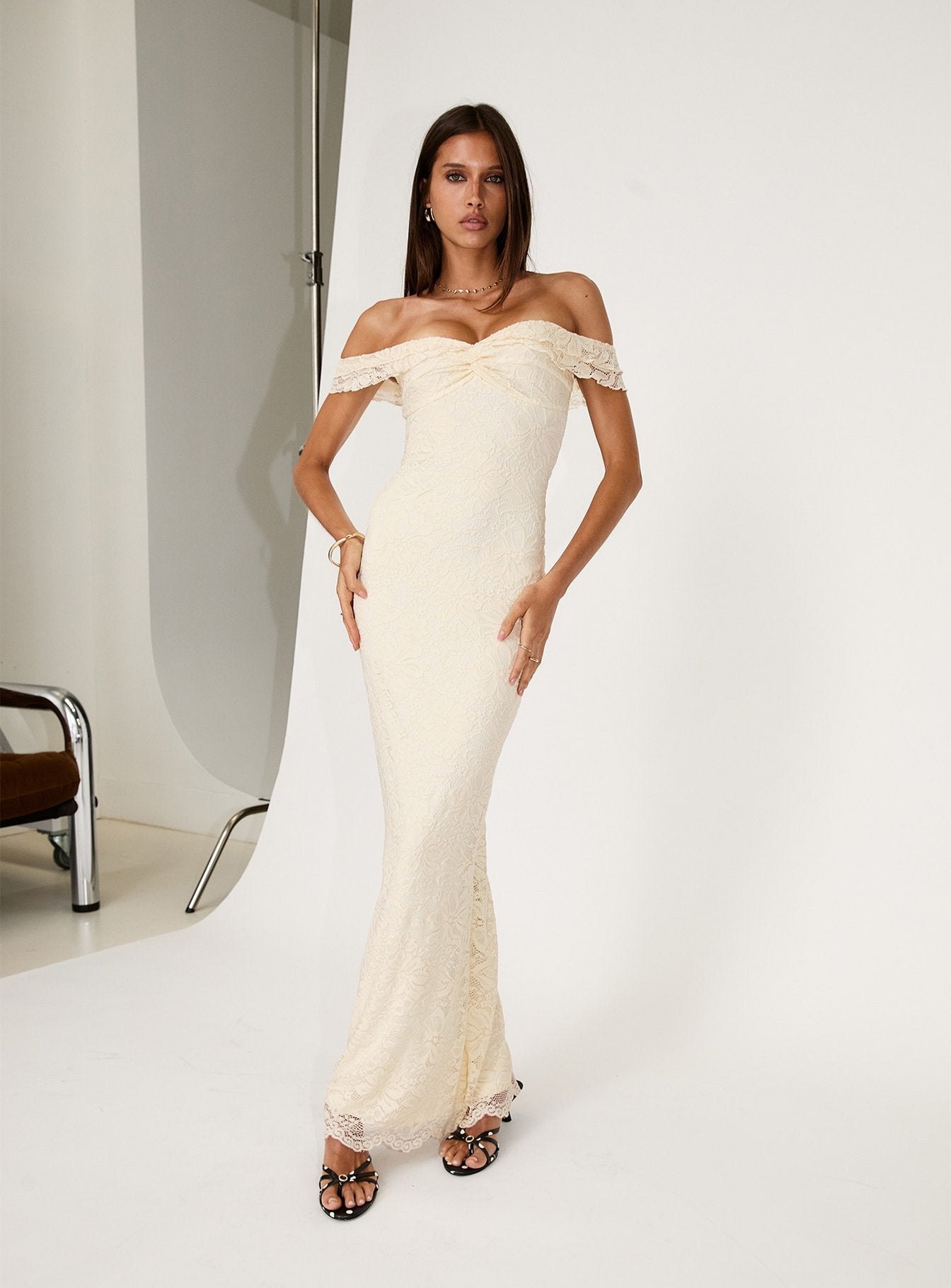 Anabeila Strapless Maxi Dress Lemon