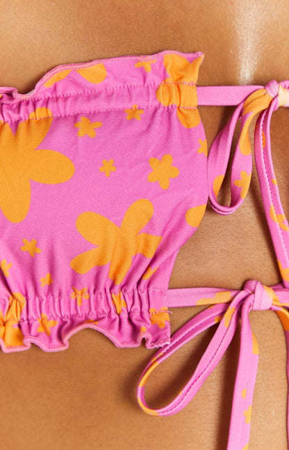 9.0 Swim Chupa Orange Floral Bikini Top