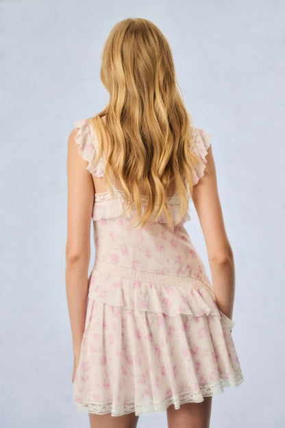 Serima Fragrance Print Mini Dress