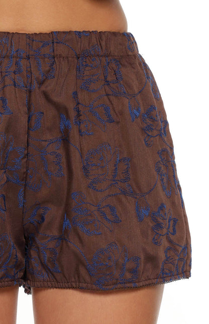 Ailany Brown Floral Shorts