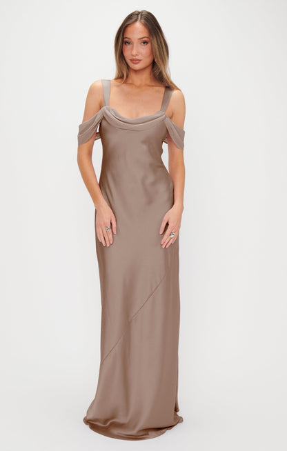 Bella Maxi Dress ~ Dune Luxe Satin