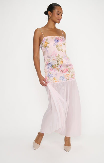 Alice Dress ~ Powder Pink Blooms