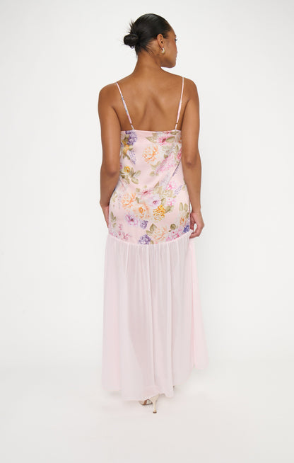 Alice Dress ~ Powder Pink Blooms