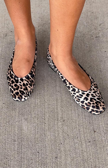 Billini Suzie Leopard Ballet Flats