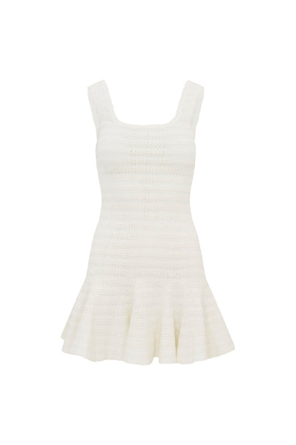 Maryanne Knit Mini Dress - IVORY
