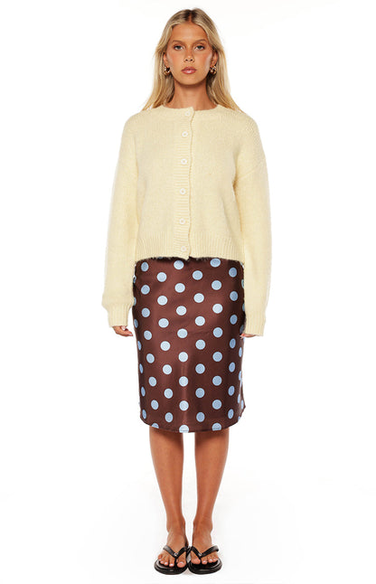 Ellia Butter Yellow Button Down Cardigan - PRE ORDER