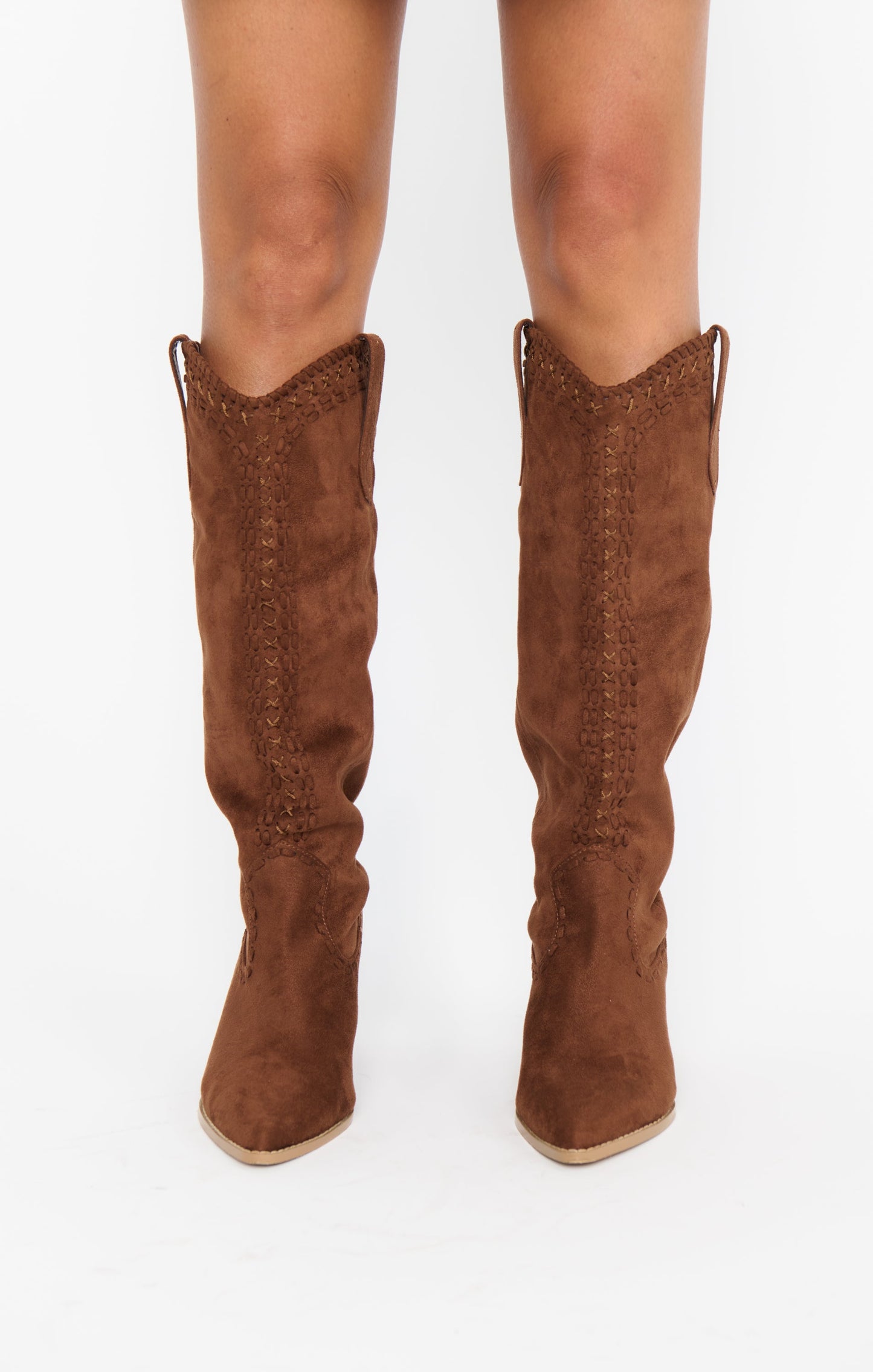 Billini Finley Cowboy Boot ~ Mahogany Suede