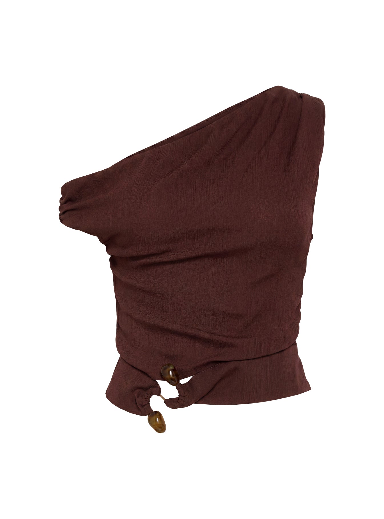 Acasie Asymmetrical Top Brown