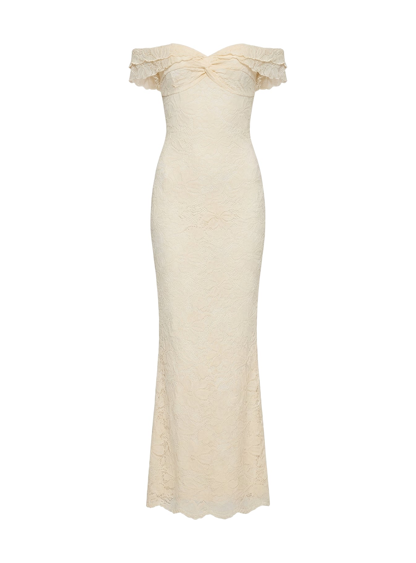 Anabeila Strapless Maxi Dress Lemon