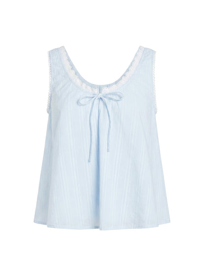 Antiquity Babydoll Top Blue