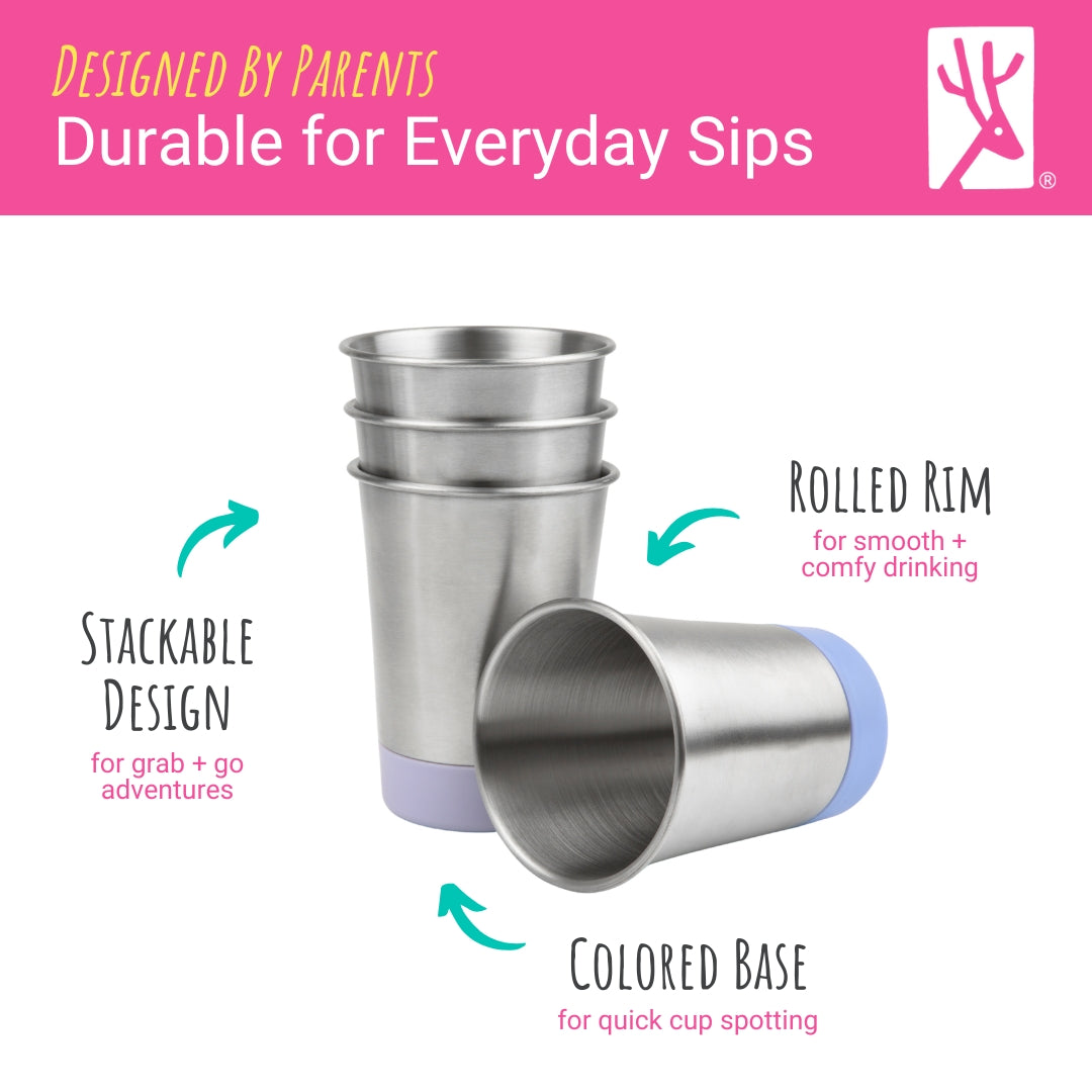Stainless Steel 12oz Cups (Green/Blue/Yellow/Orange)