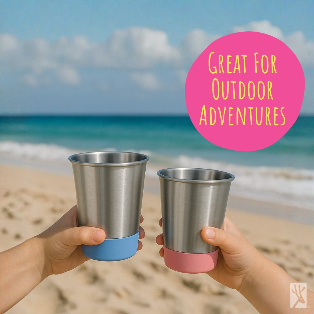 Stainless Steel 12oz Cups (Green/Blue/Yellow/Orange)
