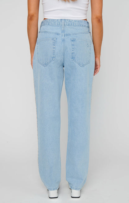 Icon Jeans ~ Indigo with Rhinestone Trim